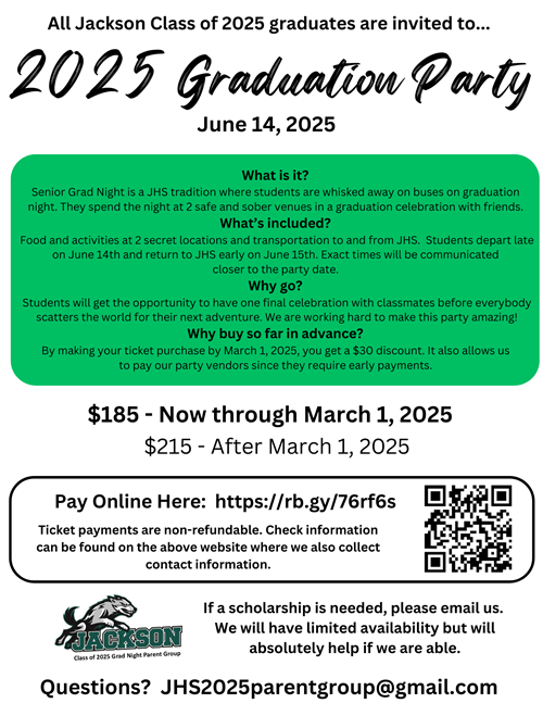 Graduation Party Tickets